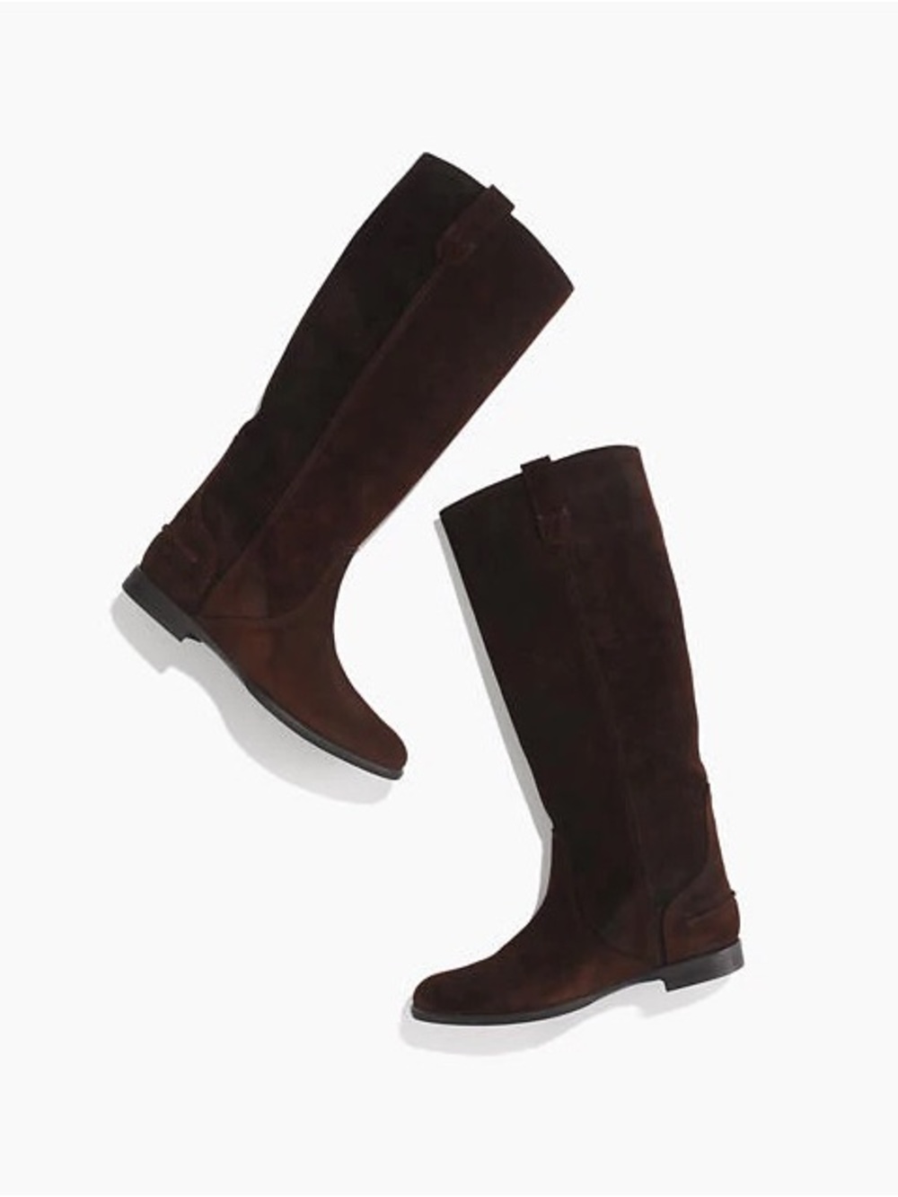 Madewell The Archive 1937 Chestnut Suede Tall Riding Boots